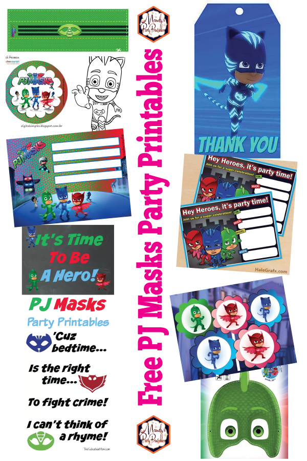 pj masks party printables for free mandy s party printables