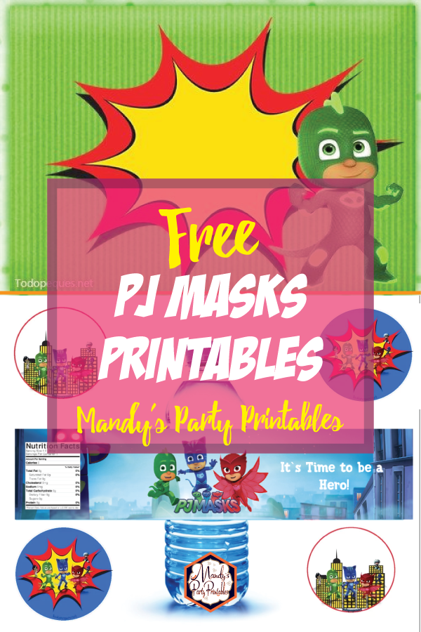 free pj masks party printables mandy s party printables