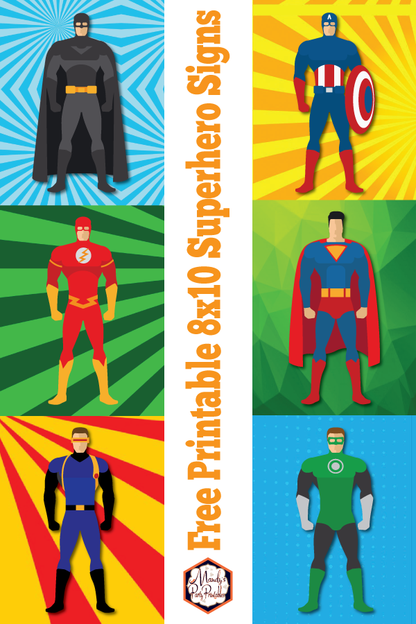 free superhero printable signs mandy s party printables