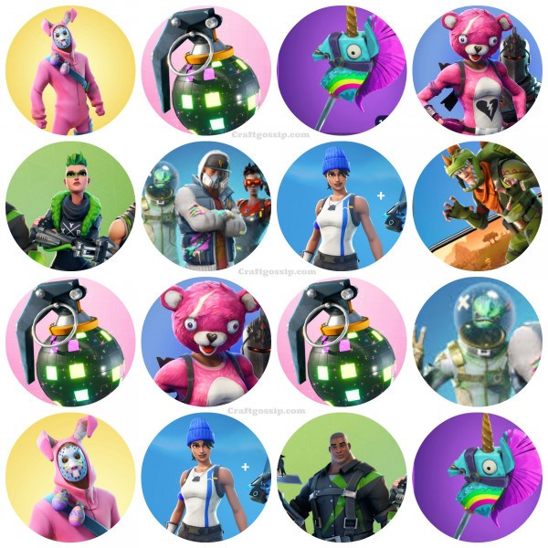 Fortnite Printable Cupcake Toppers Free More Free Fortnite Party Printables Mandy S Party Printables