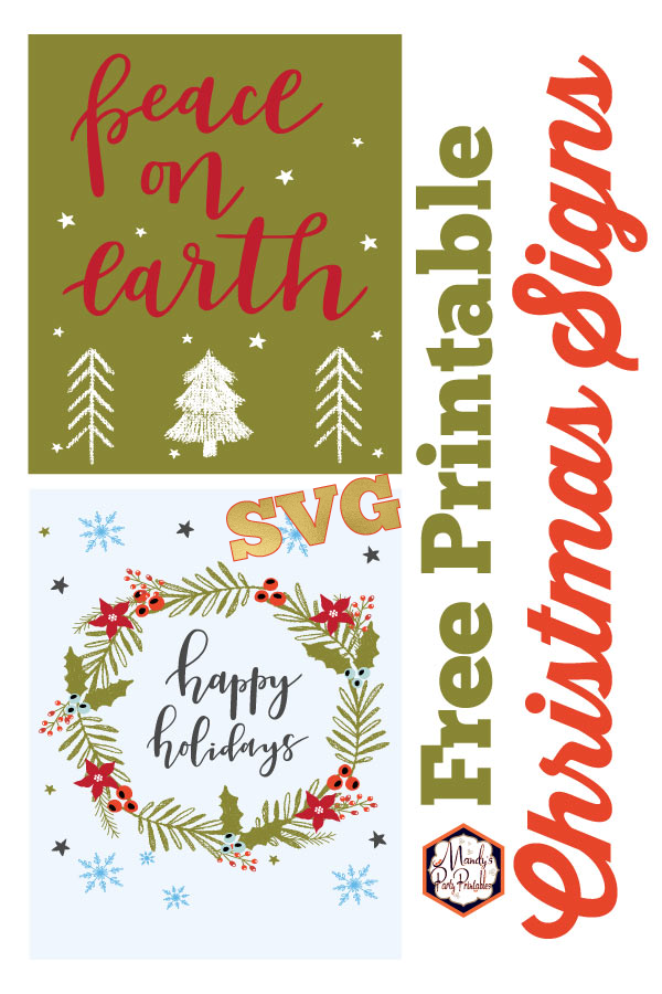 Christmas Signs Free Printable