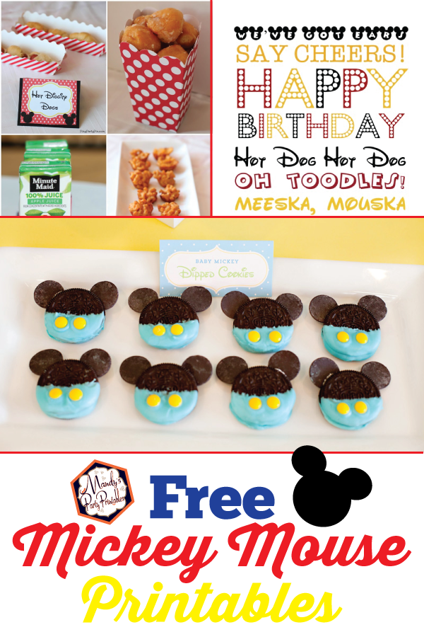 Free Mickey Mouse Printables | Mandy's Party Printables