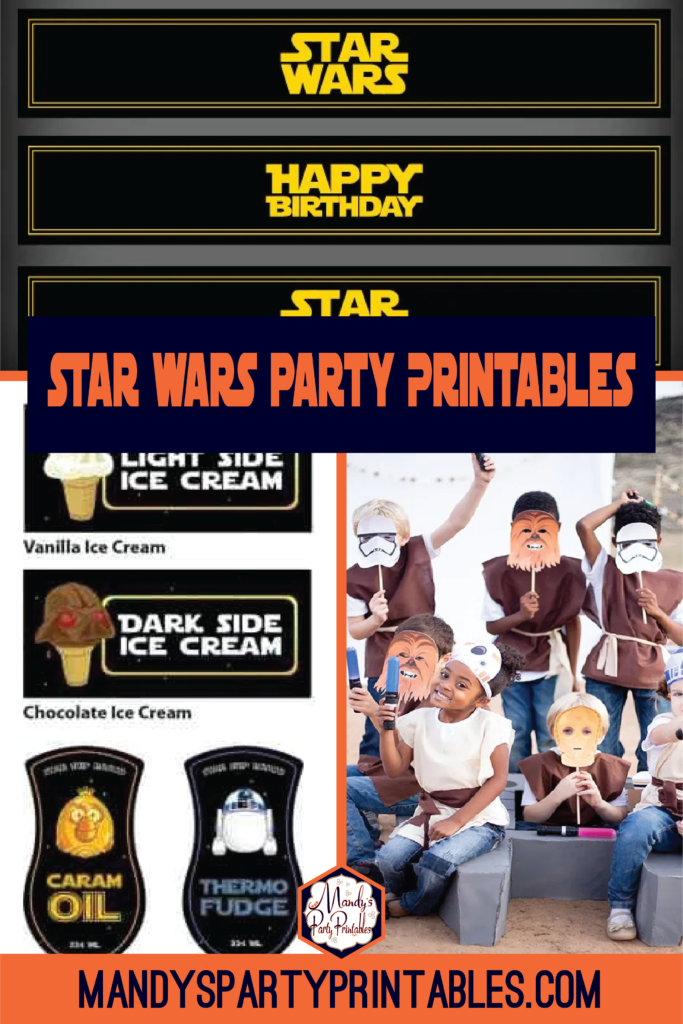 FREE Star Wars Party Printables via Mandy's Party Printables