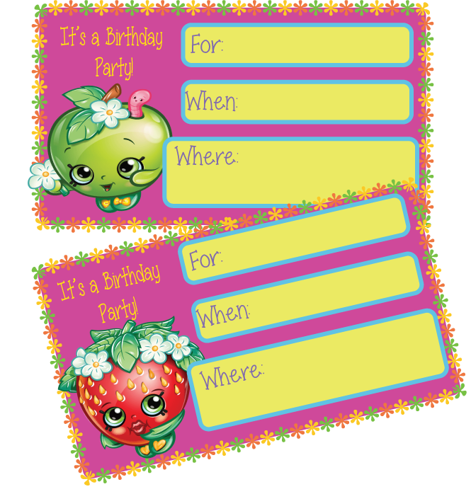 Free Shopkins Birthday Party Printables | MPP