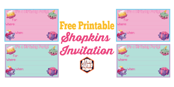 Shopkins Birthday Party Printables - Mandy's Party Printables
