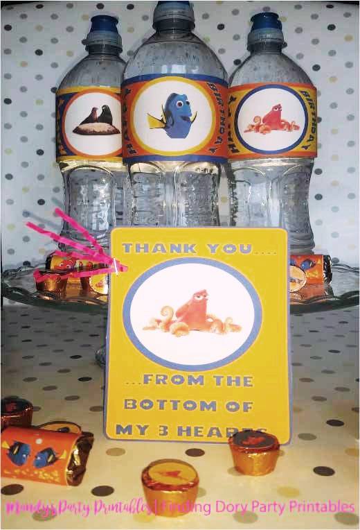 Finding-Dory-Party-Printables-Thank-You-Note via Mandy's Party Printables
