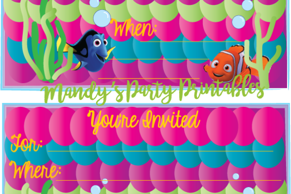 Finding Dory Archives - Mandy's Party Printables
