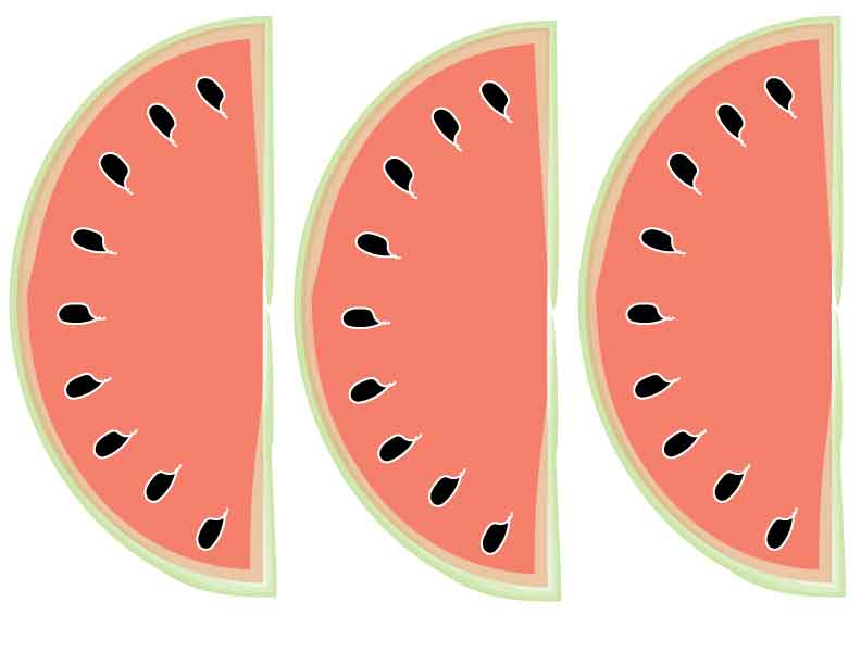 Watermelon-Banner Plain from Mandy's Party Printables | mandyspartyprintables.com