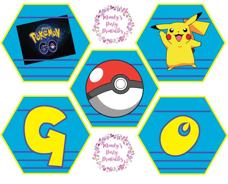 Pokemon Go Birthday Banner | Mandy's Party Printables