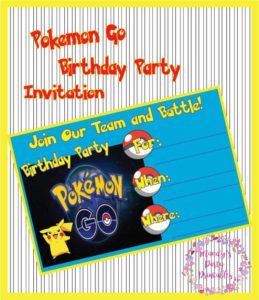 Pokemon Go Birthday Printables - Mandy's Party Printables