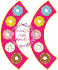 Free Donut Cupcake Wrappers - Mandy's Party Printables