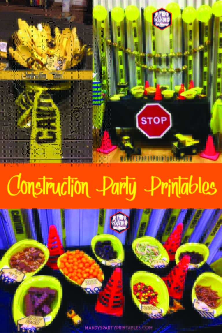 Free Construction Party Printables - Mandy's Party Printables