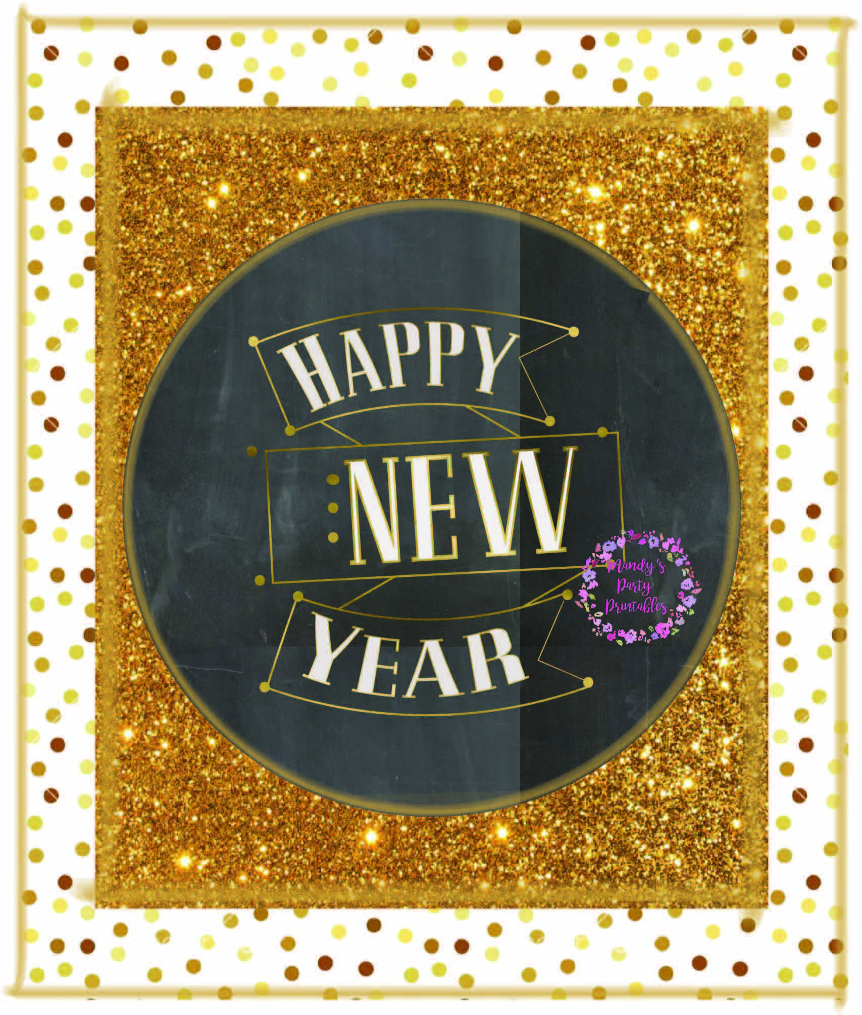 Countdown to Midnight Free New Year's Eve Printables via Mandy's Party Printables