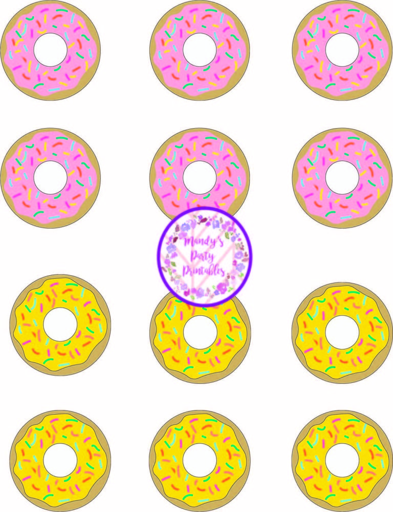 Donut Party Game {Tic Tac Toe!} - Mandy's Party Printables