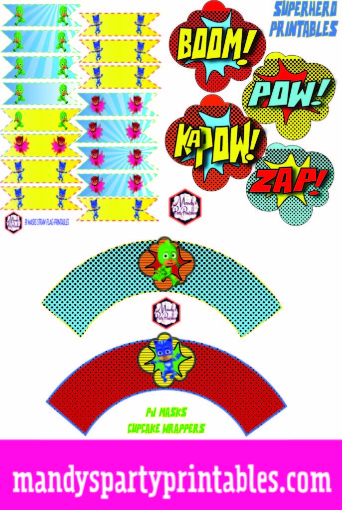 Free PJ Masks Party Printables Round 2 - Mandy's Party Printables