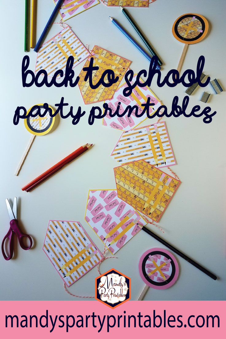 Back to School Party Printables via Mandy's Party Printables