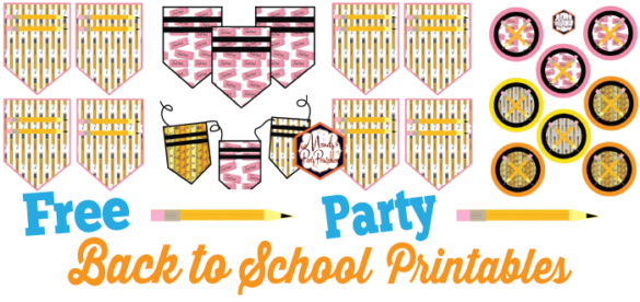 Back to School Party Printables - Mandy's Party Printables