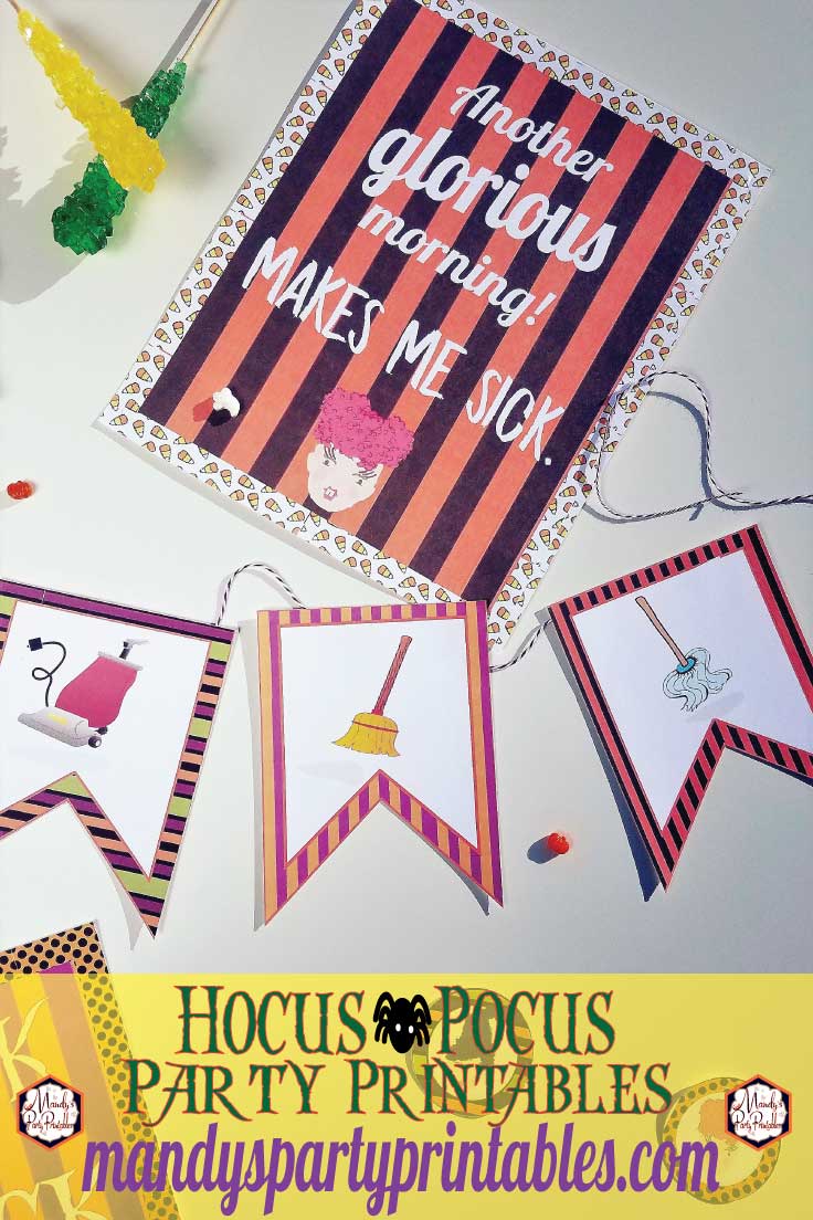 Free Hocus Pocus Printables via Mandy's Party Printables