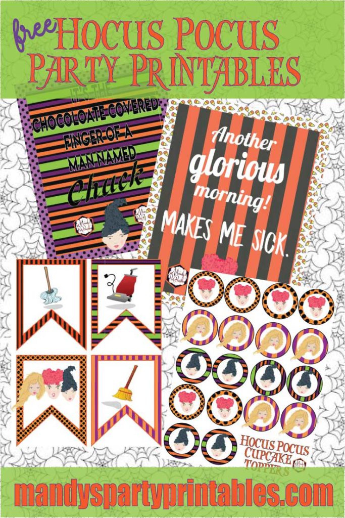 Free Hocus Pocus Party Printables - Mandy's Party Printables