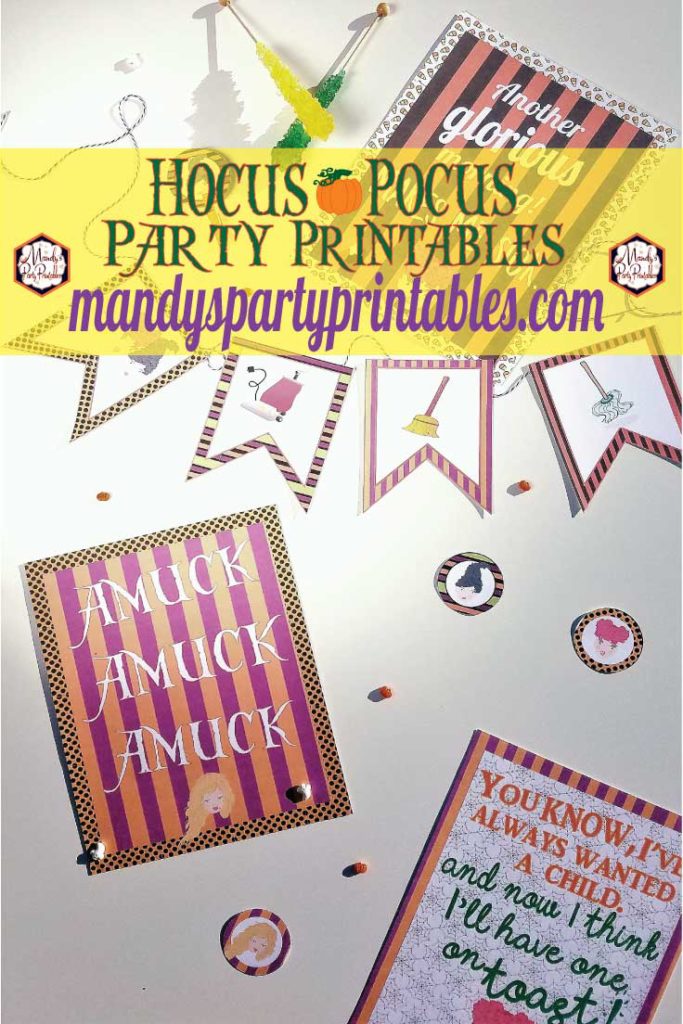 Free Hocus Pocus Party Printables - Mandy's Party Printables