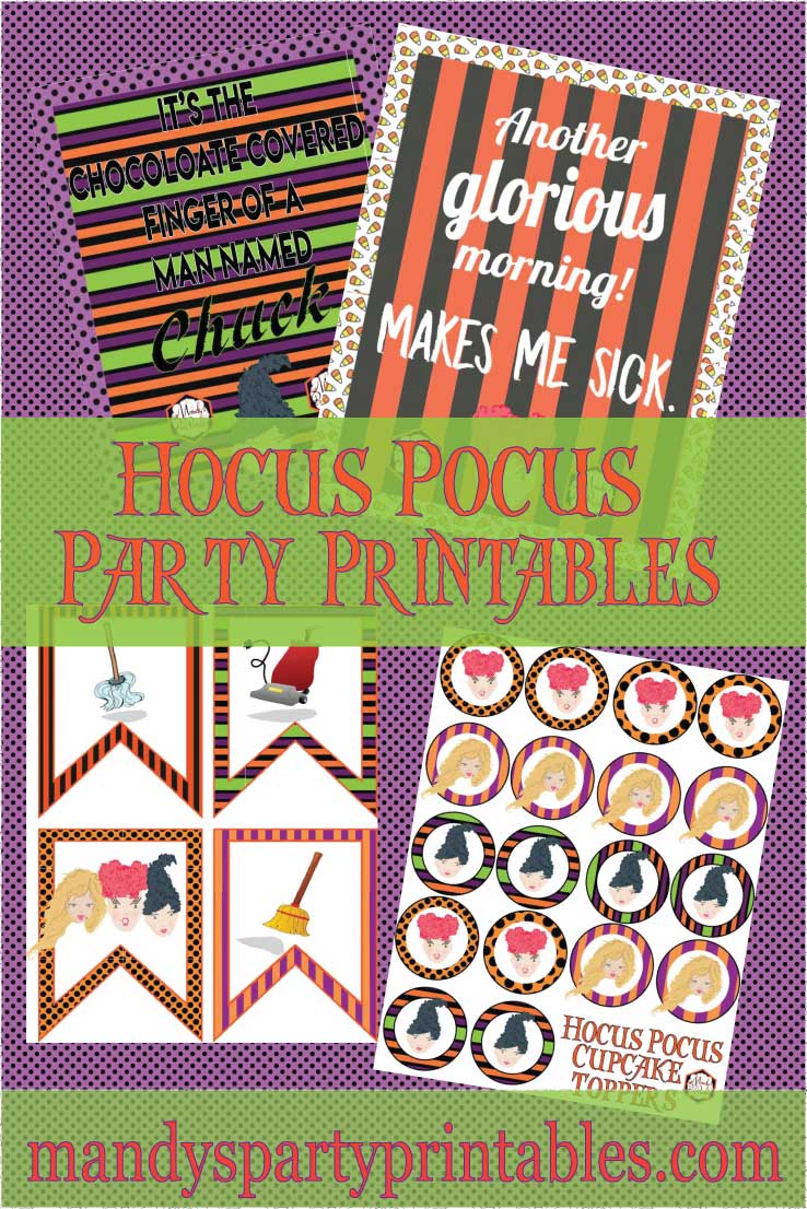 Hocus Pocus Party Printables via Mandy's Party Printables