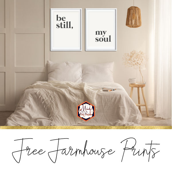 Free Farmhouse Bedroom Decor Printable Signs | Mandy's Party Printables