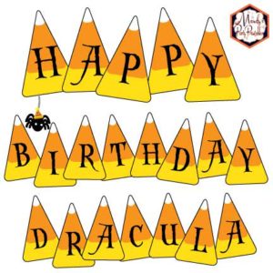 Free Printable Candy Corn Banner - Mandy's Party Printables