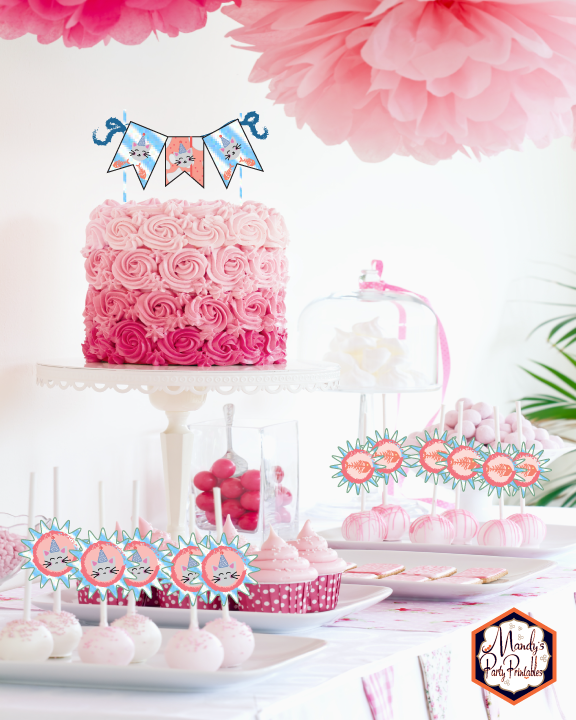 Cat Girls Birthday Party from a Kitty Cat Birthday Party | Mandy's Party Printables | Kitten Birthday | Cat Birthday #kittenbirthday #catbirthday #girlspartyideas #pinkbirthday
