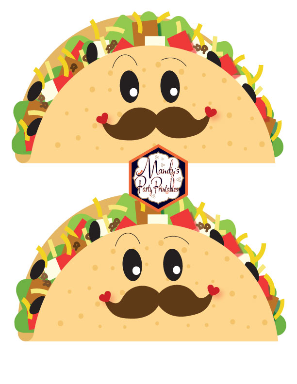 Boy Tacos from a Taco Bout Love Valentine Taco Party | Mandy's Party Printables #valentineparty #tacoparty #tacoboutlove #ilovetacos #MPP #fiesta