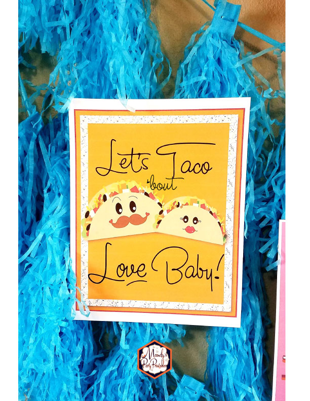Let's Taco Bout Love Baby! 8x10 sign from a Taco Bout Love Valentine Taco Party | Mandy's Party Printables #valentineparty #tacoparty #tacoboutlove #ilovetacos #MPP #fiesta