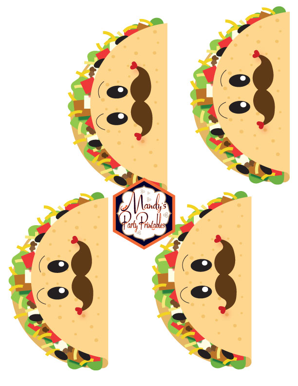 Man Tacos from a Taco Bout Love Valentine Taco Party | Mandy's Party Printables #valentineparty #tacoparty #tacoboutlove #ilovetacos #MPP #fiesta