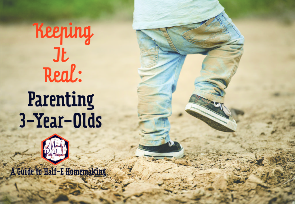 Little boy running in dirt and mud | Parenting Tips for Moms of 3-Year-Olds | Mandy's Party Printables | A Guide to Half-E Homemaking