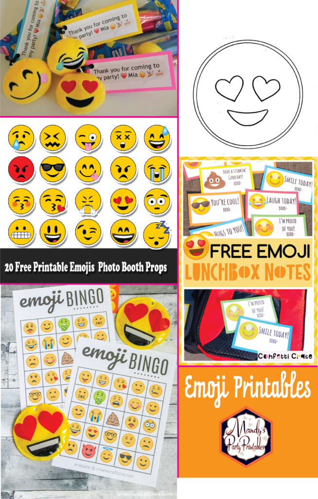 Emoji printables | Mandy's Party Printables
