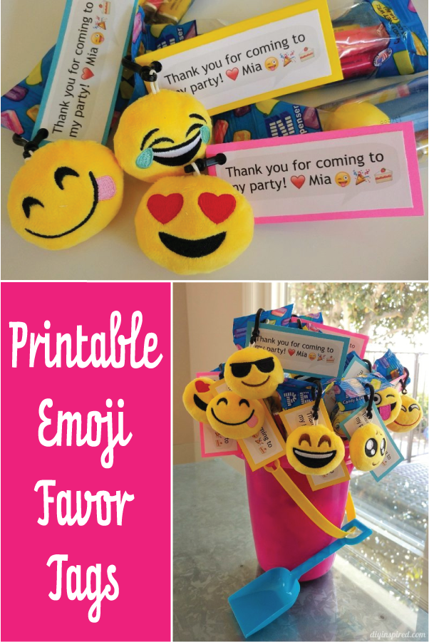Emoji printables | Printable Emoji Favor Tags | Mandy's Party Printables