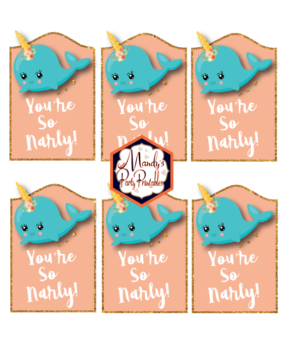You're So Narly Printables | Mandy's Party Printables | A Guide to Half-E Homemaking