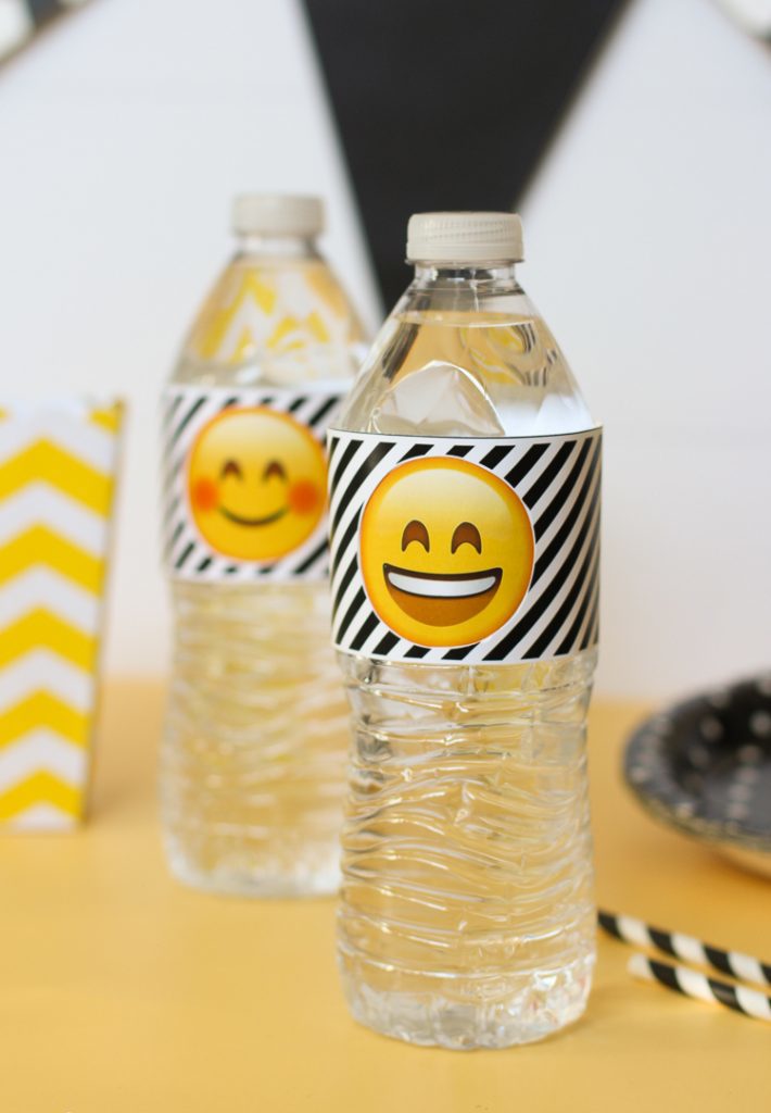 Waterbottle Emoji printables | Mandy's Party Printables: A Guide to Half-E Homemaking