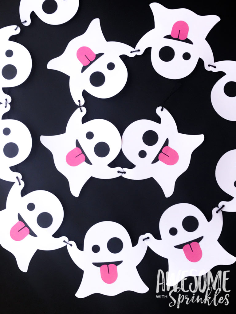 ghost Emoji printables | Mandy's Party Printables: A Guide to Half-E Homemaking