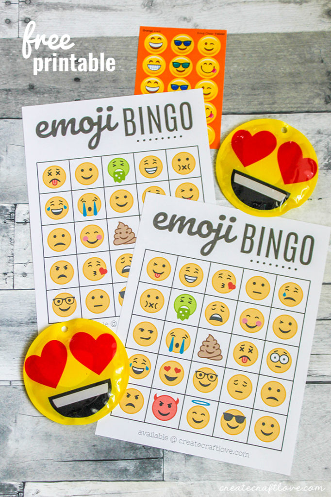 Emoji Printables | FREE Emoji Bingo Printable!! | Mandy's Party Printables