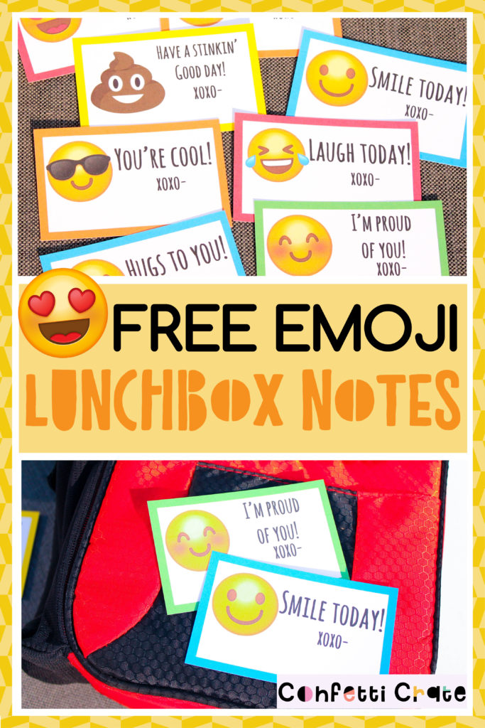 Free Emoji Printables | Lunchbox Notes | Mandy's Party Printables