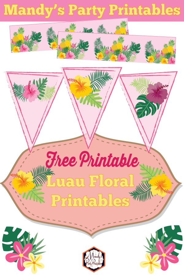 free-luau-floral-party-printables