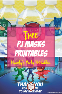 Free PJ Masks Party Printables - Mandy's Party Printables