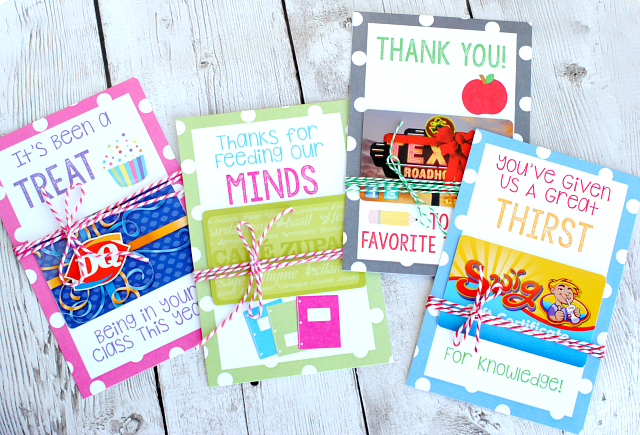 Looking for teacher appreciation gifts from students to their favorite teachers? Mandy's Party Printables has a collection of DIY Teacher Appreciation Gift Printables for end of year of teacher appreciation week. See them here!