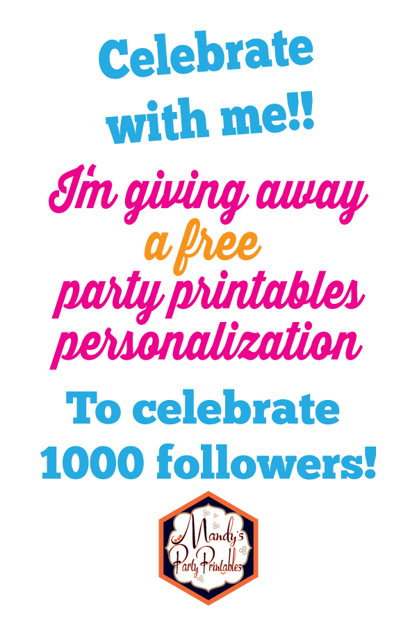 Free Party Printables Personalization | Mandy's Party Printables