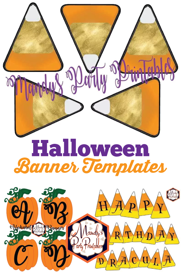 Free Halloween Banner Templates | Mandy's Party Printables