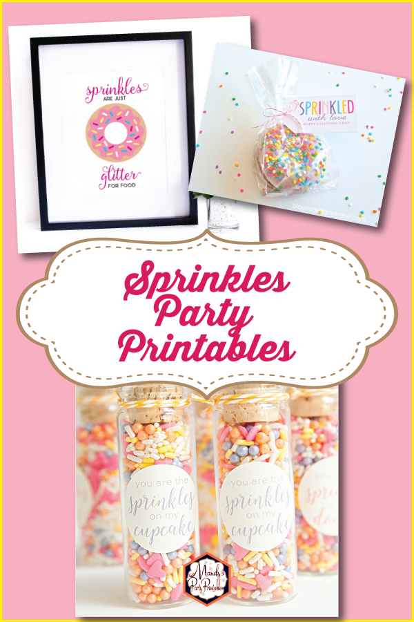 sprinkles party printables