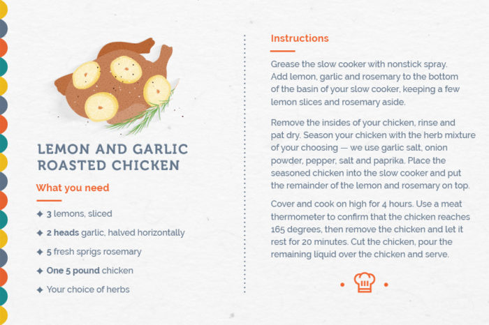 Lemon and Garlic Roasted Chicken Recipe | Crockpot Recipe