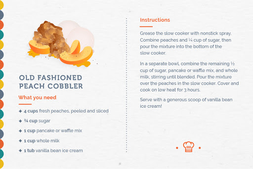 Old Fashioned Peach Cobbler Crockpot Recipe 