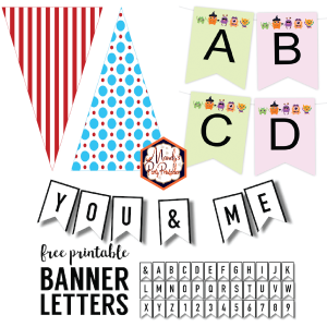 free banner letter templates