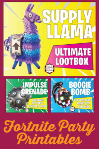 Free Printable Fortnite Party Signs - Mandy's Party Printables