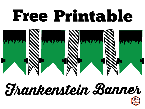 Free Printable Frankenstein Halloween Banner
